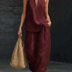 Boho Linen Two Piece Set