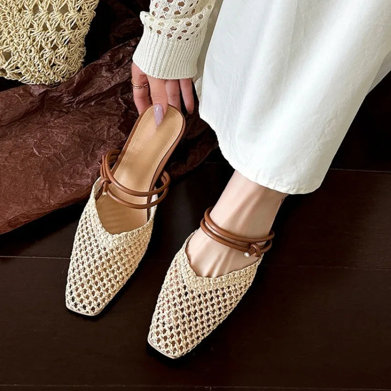 Women'S Slip-On Shoes - Beige\u002F Tan\u002F Brown\u002FBlack\u002FWhite\u002FGray\u002F - Cushioned Insole & Non-Slip Sole - All-Season Indoor\u002FOutdoor House Shoes - Easy Slip-On Closure - Durable Fabric Upper - French Country House Style Footwear,