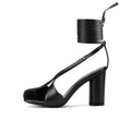 Evening & Summer Peep Toe Sandals: Women'S Trendy Chunky Heel With Ankle Strap – Stylish Thong High Heels