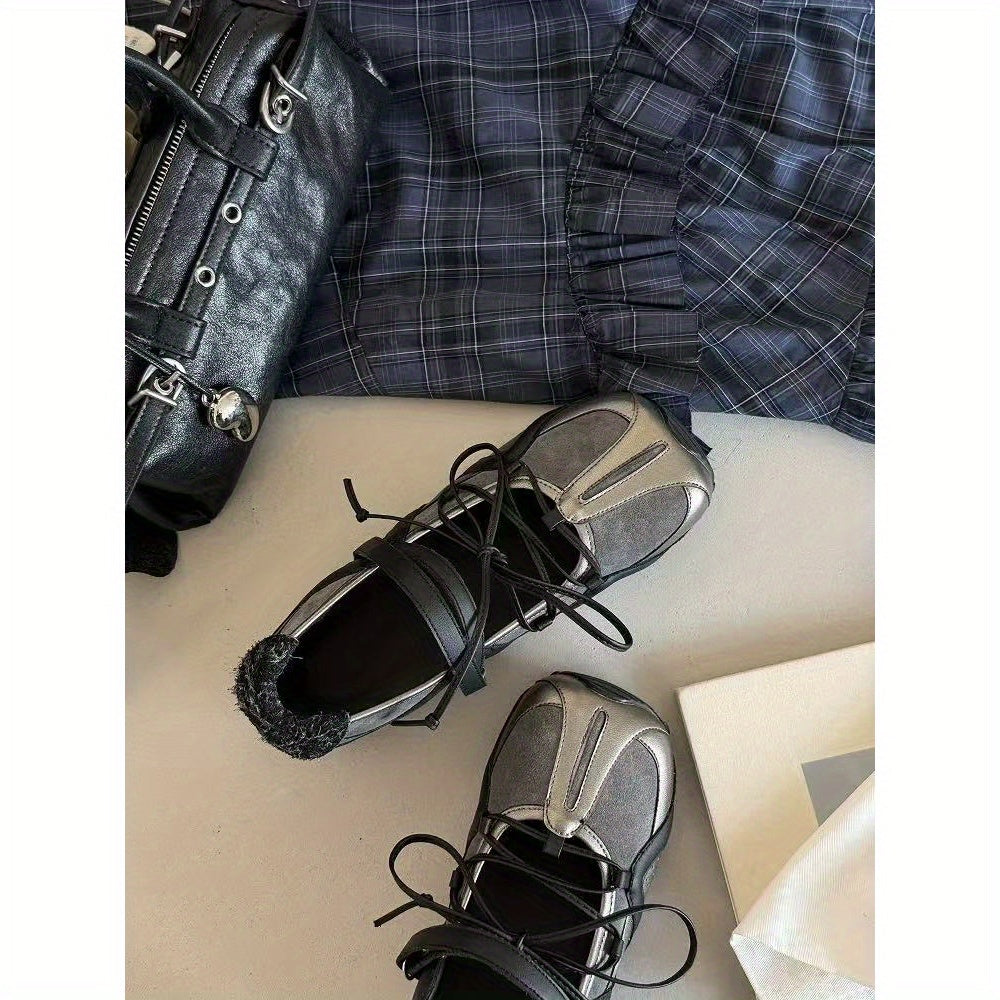 Women's Shoes - Minimalist Flat Closure, Cushioned EVA Insole & TPR Outsole for All-Day Comfort - PU Synthetic Cover Upper - Everyday & Formal Events - EU Sizes 6-16c (US Conversion Available) - Spring\u002FAutumn Essential, Casual Footwear, Sleek Design,