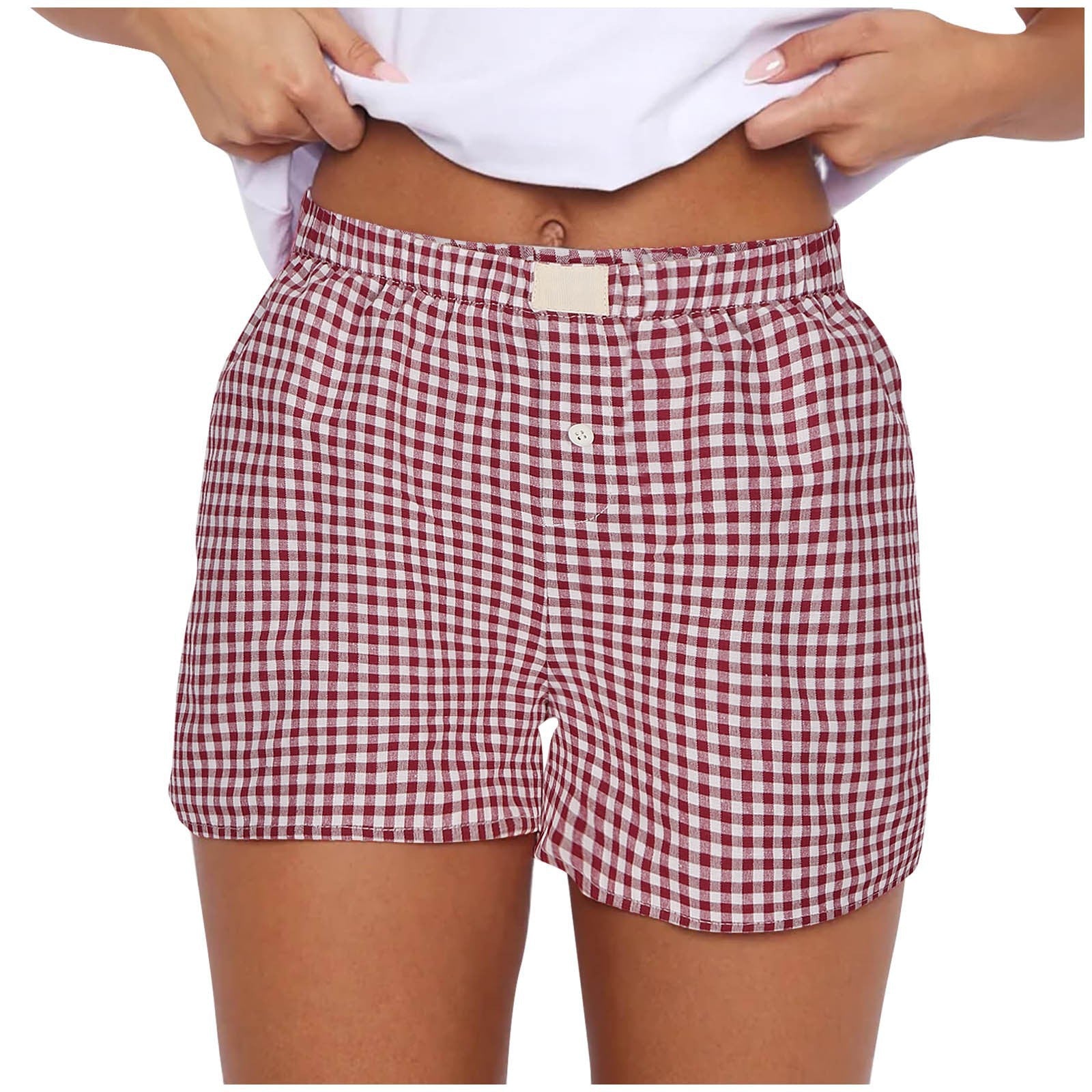 2026 Retro Plaid Collection: Chic High-Rise Wide-Leg Shorts - Effortless Summer Comfort for Women