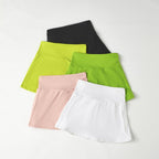 Chic Tennis Core A-Line Skort: High-Rise Breathable Workout Skirt - Perfect for Running, Yoga & Pickleball - 2026 Summer Collection