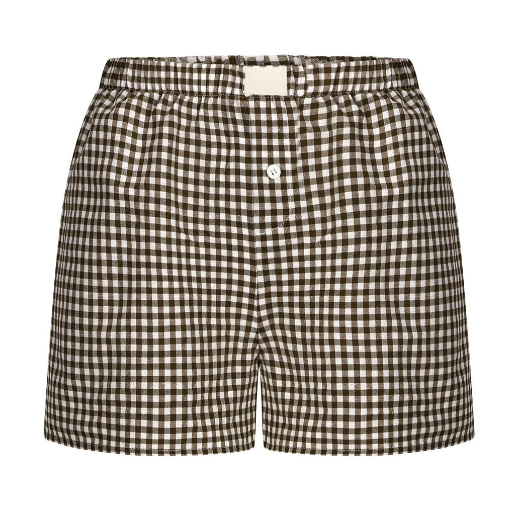 2026 Retro Plaid Collection: Chic High-Rise Wide-Leg Shorts - Effortless Summer Comfort for Women