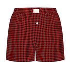 2026 Retro Plaid Collection: Chic High-Rise Wide-Leg Shorts - Effortless Summer Comfort for Women
