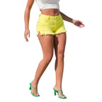 2026 Hot Sale: Women's High-Waist Distressed Denim Shorts - Washed Stretch Jean Shorts for Summer