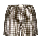 2026 Retro Plaid Collection: Chic High-Rise Wide-Leg Shorts - Effortless Summer Comfort for Women
