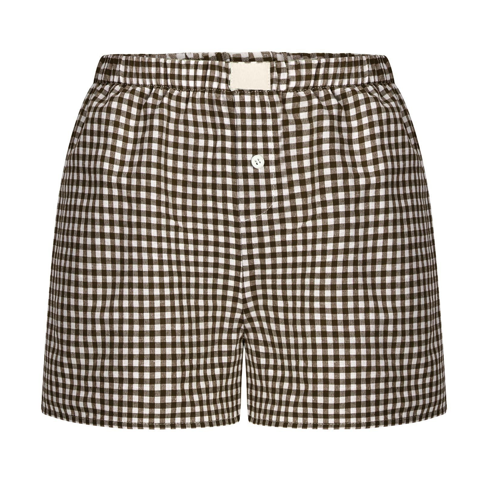 2026 Retro Plaid Collection: Chic High-Rise Wide-Leg Shorts - Effortless Summer Comfort for Women