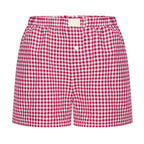 2026 Retro Plaid Collection: Chic High-Rise Wide-Leg Shorts - Effortless Summer Comfort for Women