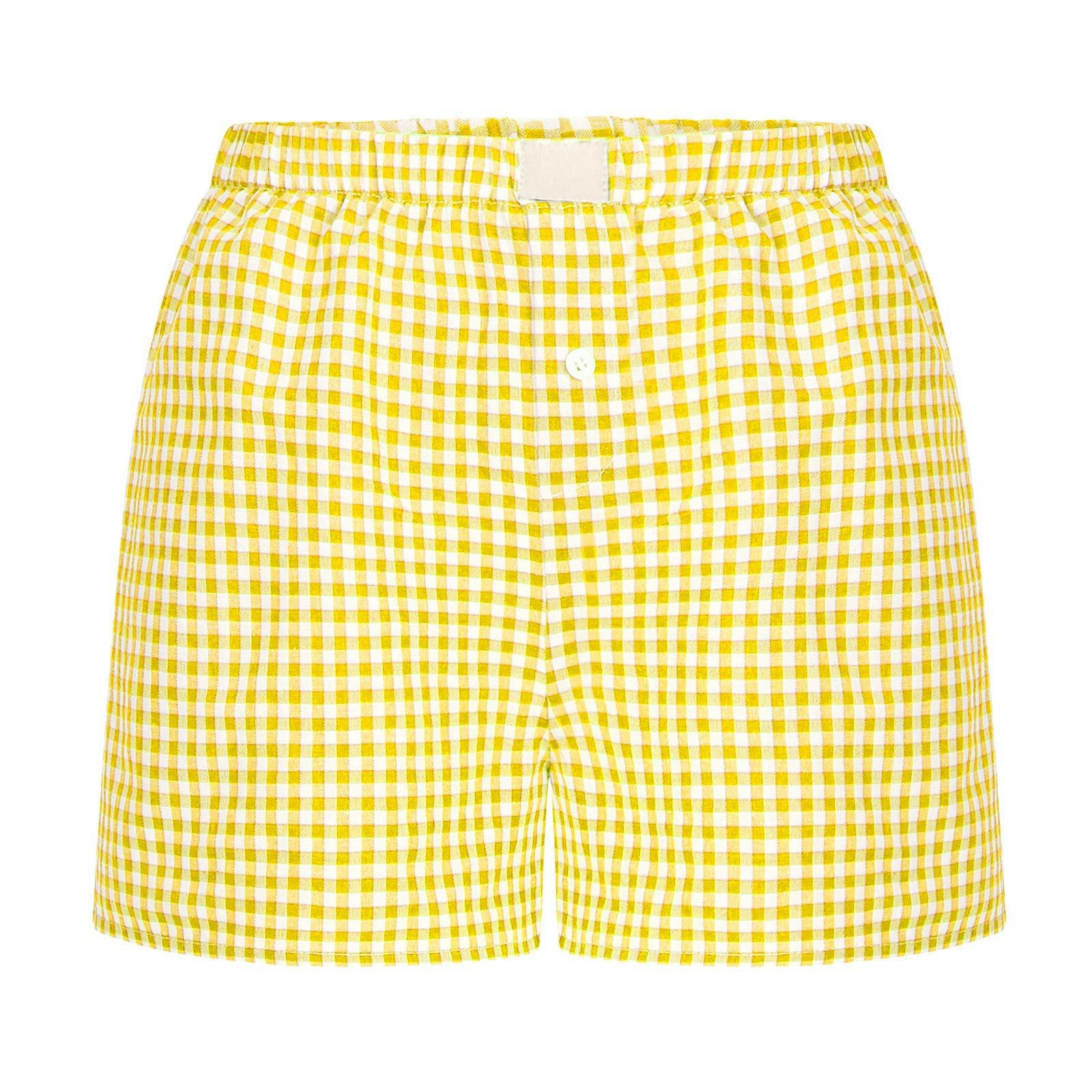 2026 Retro Plaid Collection: Chic High-Rise Wide-Leg Shorts - Effortless Summer Comfort for Women