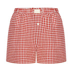 2026 Retro Plaid Collection: Chic High-Rise Wide-Leg Shorts - Effortless Summer Comfort for Women