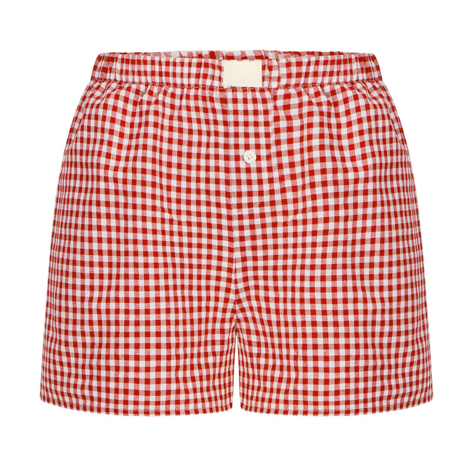 2026 Retro Plaid Collection: Chic High-Rise Wide-Leg Shorts - Effortless Summer Comfort for Women
