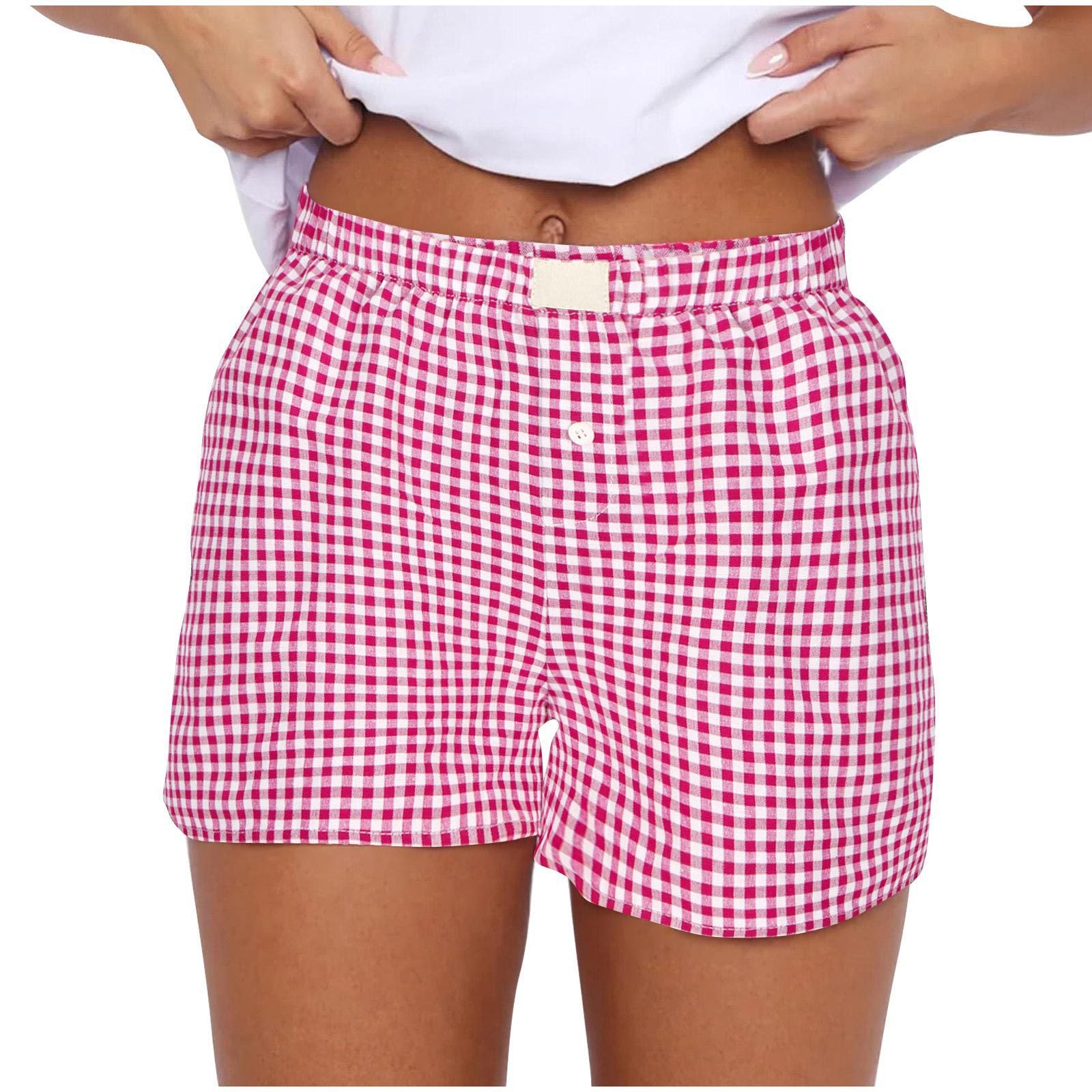 2026 Retro Plaid Collection: Chic High-Rise Wide-Leg Shorts - Effortless Summer Comfort for Women