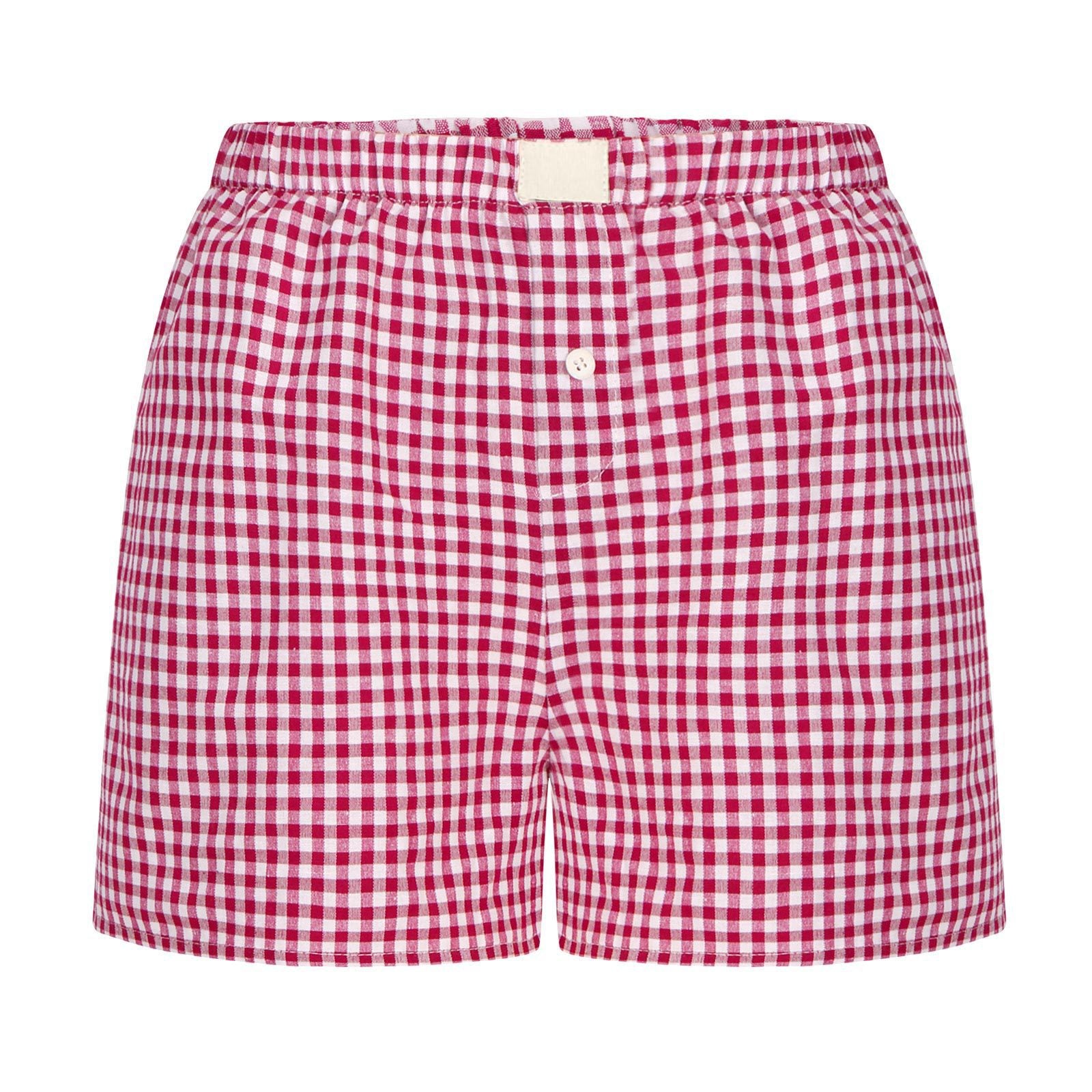 2026 Retro Plaid Collection: Chic High-Rise Wide-Leg Shorts - Effortless Summer Comfort for Women