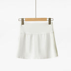 Chic Tennis Core A-Line Skort: High-Rise Breathable Workout Skirt - Perfect for Running, Yoga & Pickleball - 2026 Summer Collection