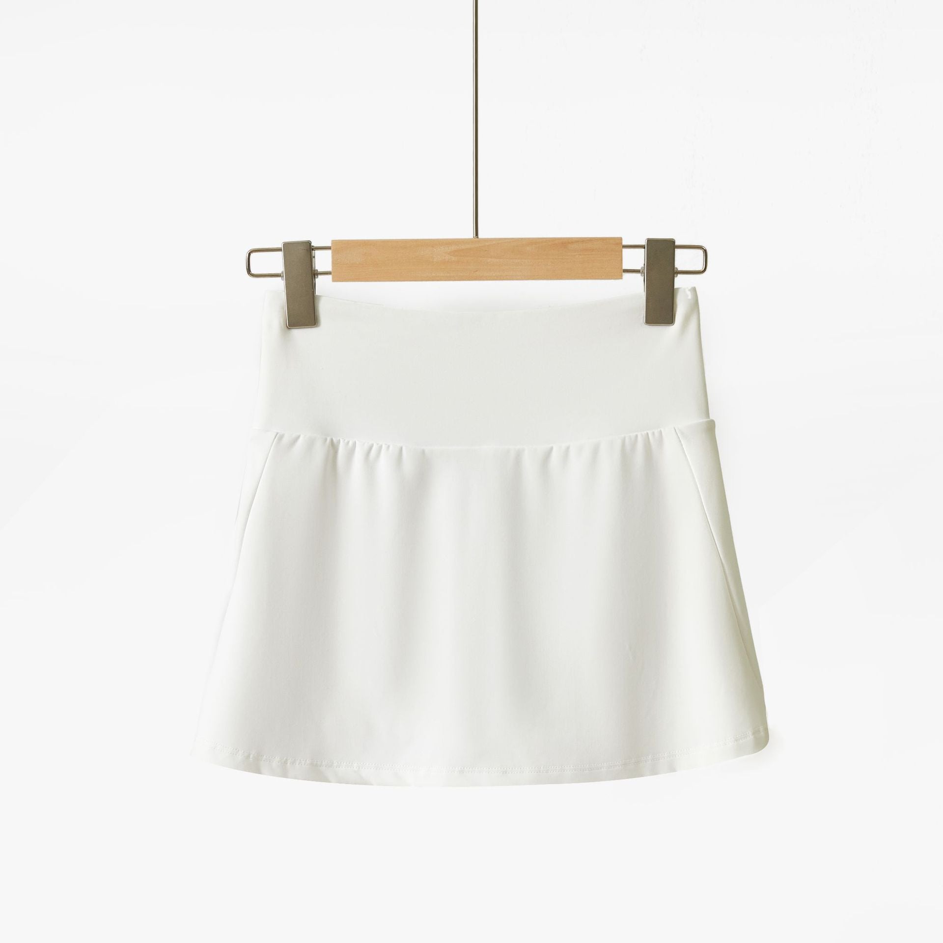Chic Tennis Core A-Line Skort: High-Rise Breathable Workout Skirt - Perfect for Running, Yoga & Pickleball - 2026 Summer Collection