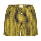 2026 Retro Plaid Collection: Chic High-Rise Wide-Leg Shorts - Effortless Summer Comfort for Women