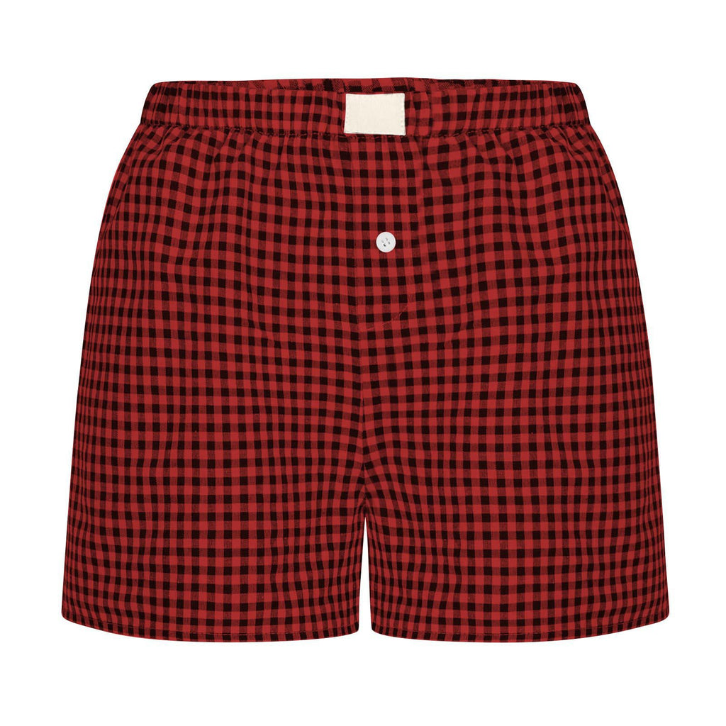 2026 Retro Plaid Collection: Chic High-Rise Wide-Leg Shorts - Effortless Summer Comfort for Women