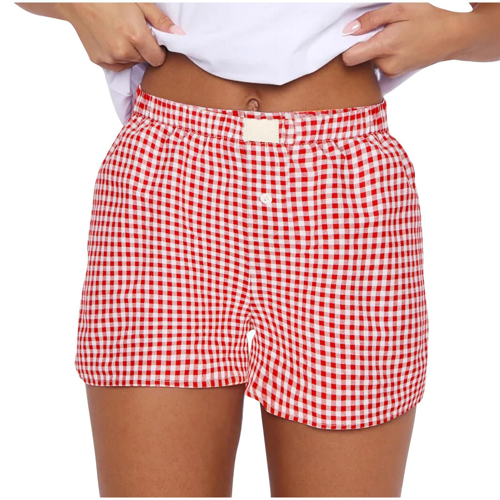 2026 Retro Plaid Collection: Chic High-Rise Wide-Leg Shorts - Effortless Summer Comfort for Women