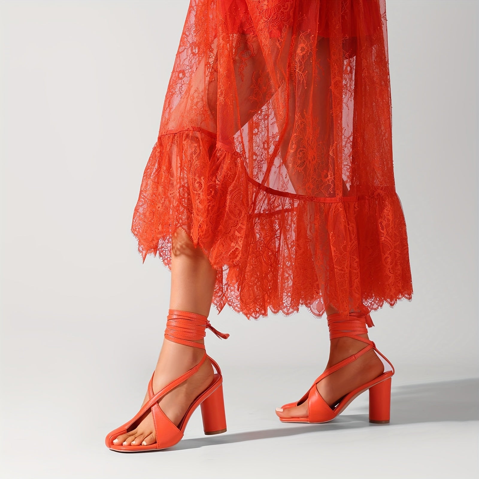 Evening & Summer Peep Toe Sandals: Women'S Trendy Chunky Heel With Ankle Strap – Stylish Thong High Heels