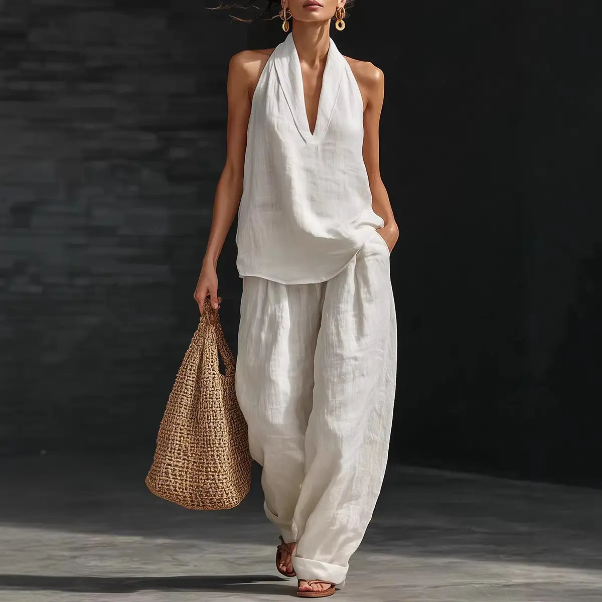 Boho Linen Two Piece Set Main image